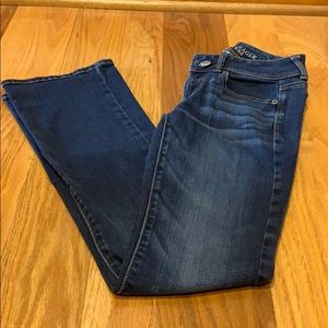 American Eagle dark wash kick boot size 0R